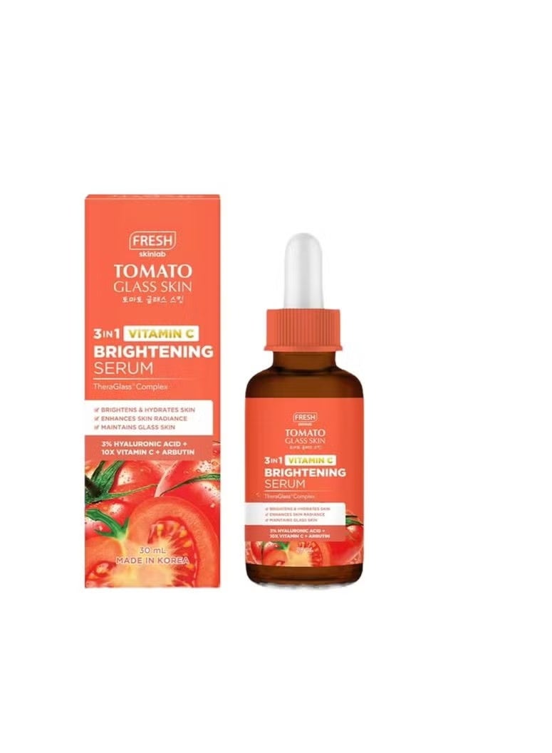 Tomato glass skin serum brightening 3in1 vitamin c